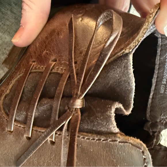 Born Bowlen Distressed Chocolate Brown Leather Zip Ankle Boots size 7.5 NIB! - Picture 8 of 11